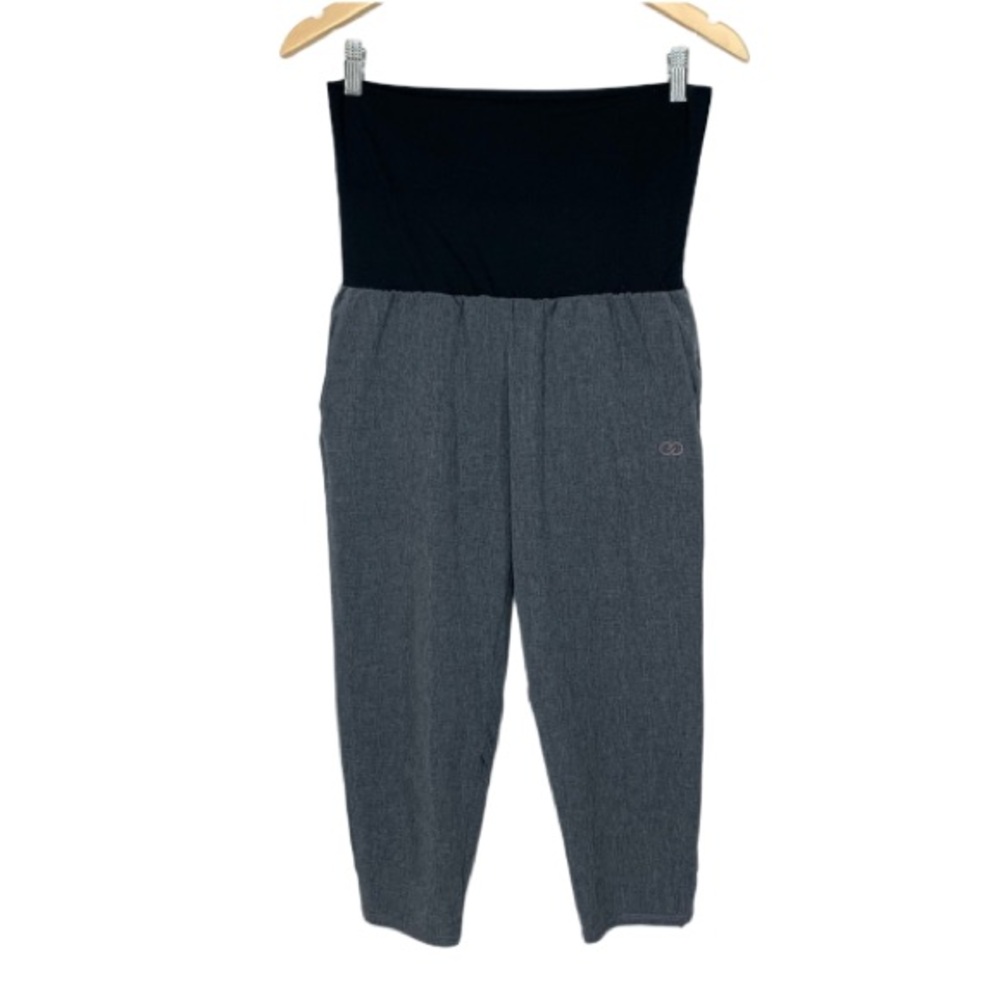 Calia Carrie Underwood Gray Maternity Active Pants With Fold Over Band Size XS
